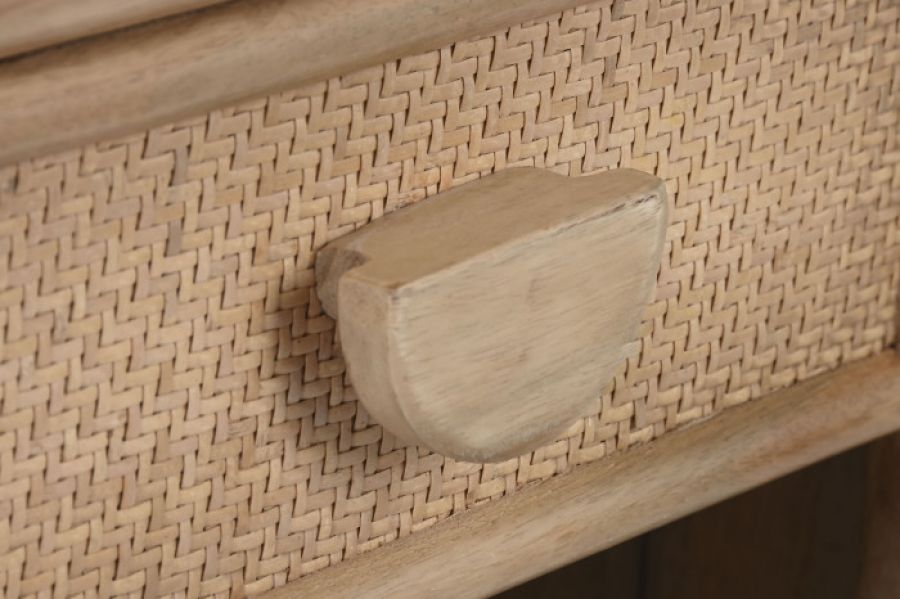 Komoda Space szafka nocna rattan drewniana - Item International