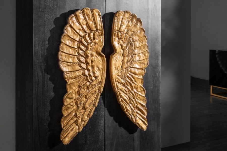 Komoda Szafa Angel drewniana ze skrzydłami  - Invicta Interior