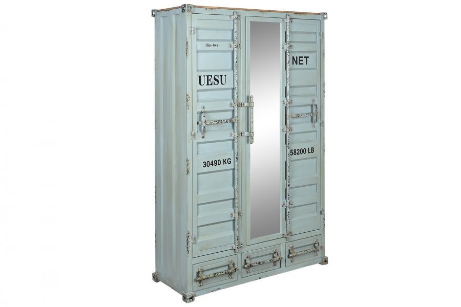 Komoda szafa garderoba Container niebieska - Item International