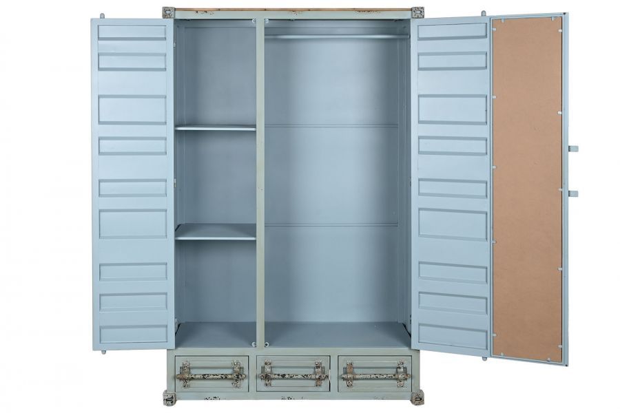 Komoda szafa garderoba Container niebieska - Item International