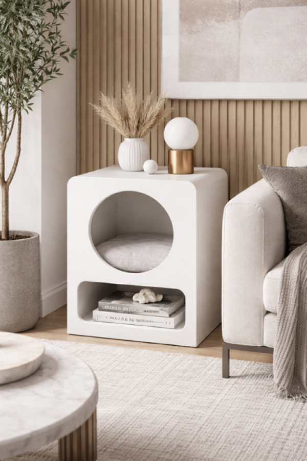 Komoda szafka nocna Lindos biała - Item International