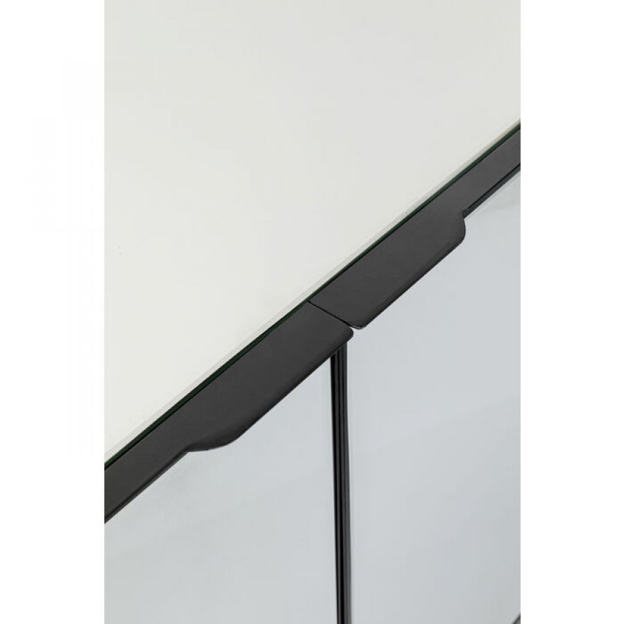 Komoda szklana Soran czarna 160 cm  - Kare Design