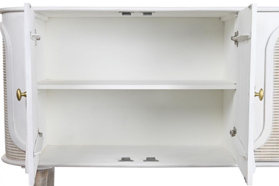 Komoda Wave biała z drewna - Item International