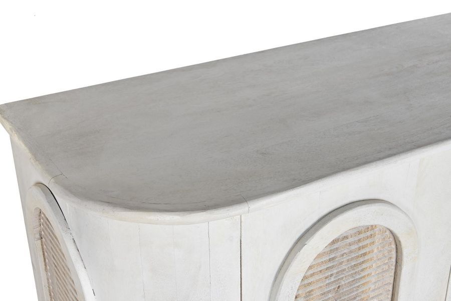 Komoda Wave biała z drewna 90 cm - Item International