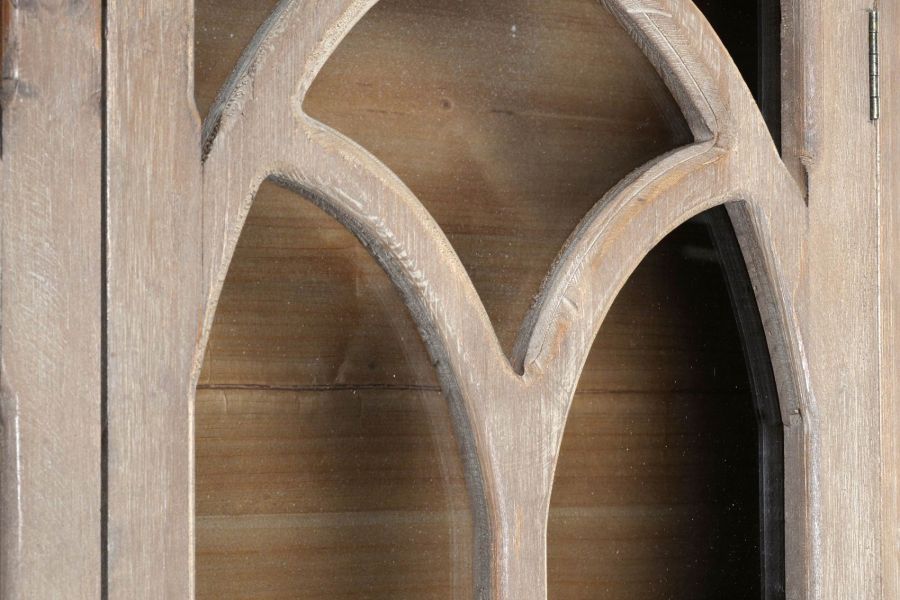 Komoda witryna drewniana natur  - Item International