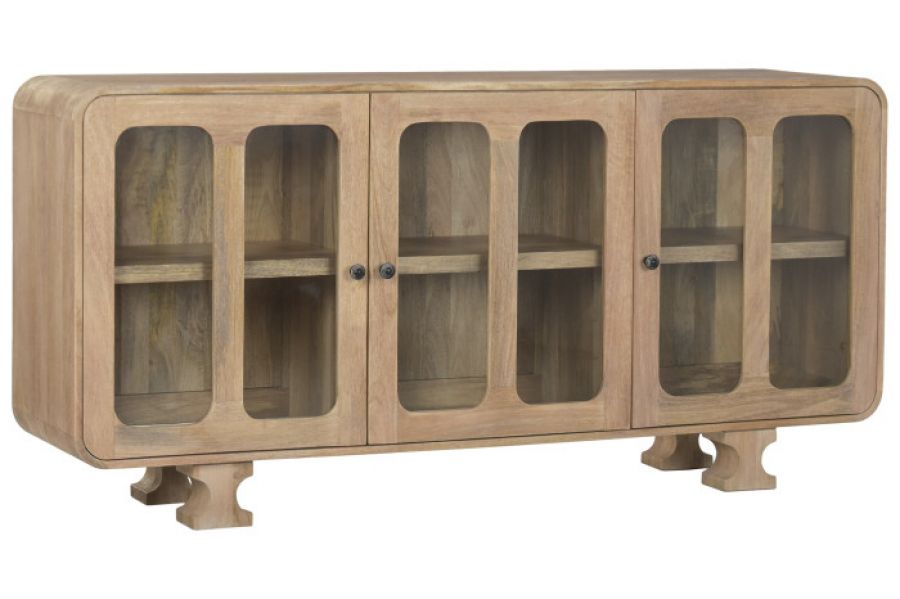 Komoda witryna Valencia z drewna mango 175 cm - Item International