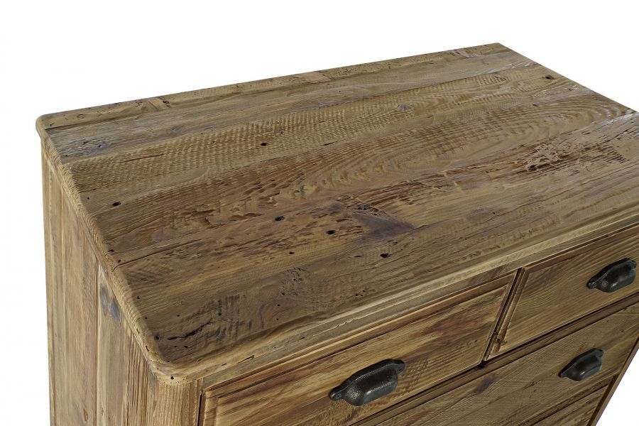 Komoda Wood Craft drewno z recyklingu 5 szuflad