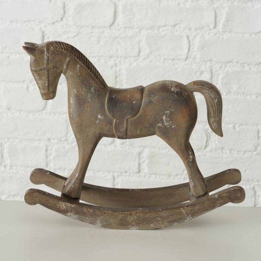 Konik na biegunach vintage duży  - Boltze