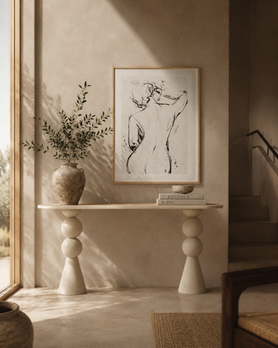 Konsola Aeris white creme - Item International