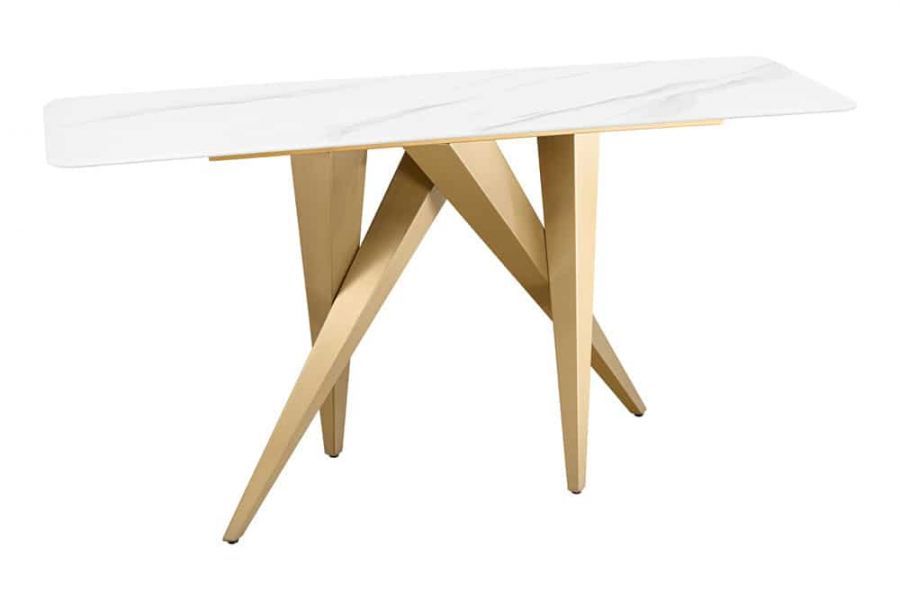 Konsola Art Living 140 cm biały marmur - Invicta Interior