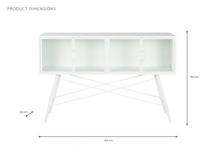 Konsola kredens Oslo Loft biała