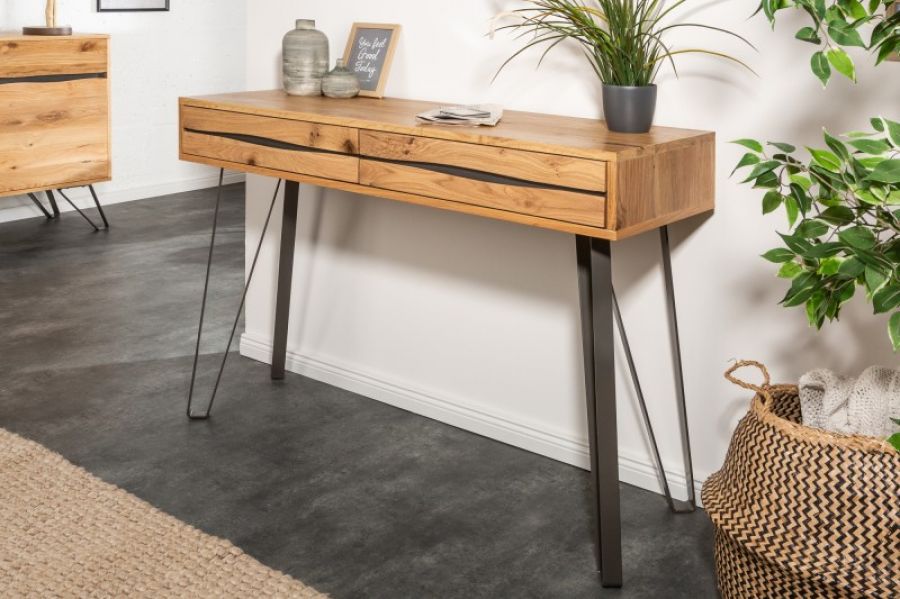 Konsola Living Edge drewniana  - Invicta Interior