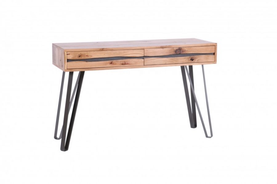Konsola Living Edge drewniana  - Invicta Interior