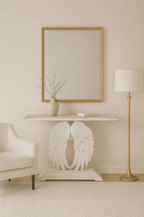 Konsola Skrzydła angel wings antyczna biel - Item International
