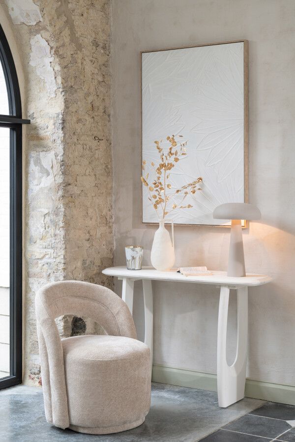 Konsola Valencia beżowa japandi