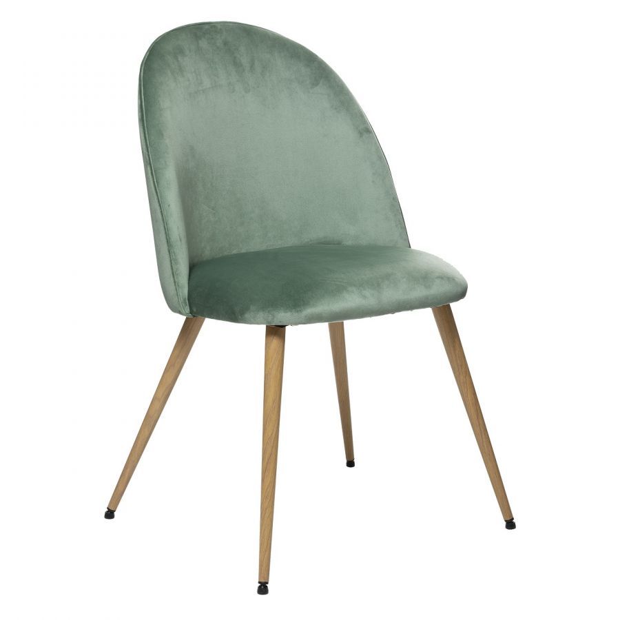 Krzesło Ava aksamitne zielone - Atmosphera
