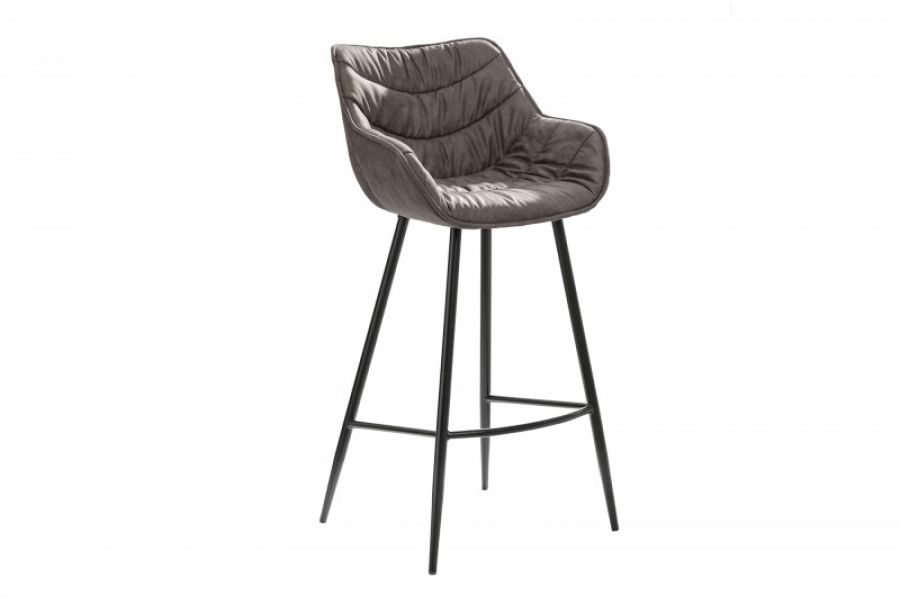 Krzesło barowe Dutch Comfort szary antyczny - Invicta Interior