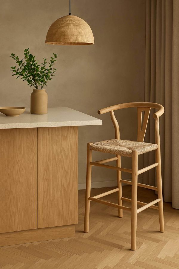 Krzesło barowe hoker Art of design natur  - Item International