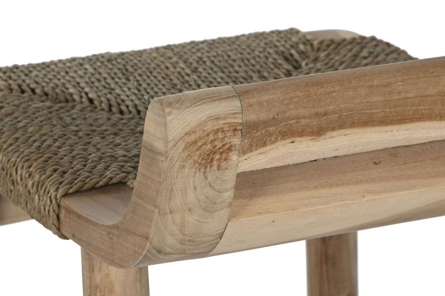 Krzesło barowe hoker Bali z drewna tekowego - Item International