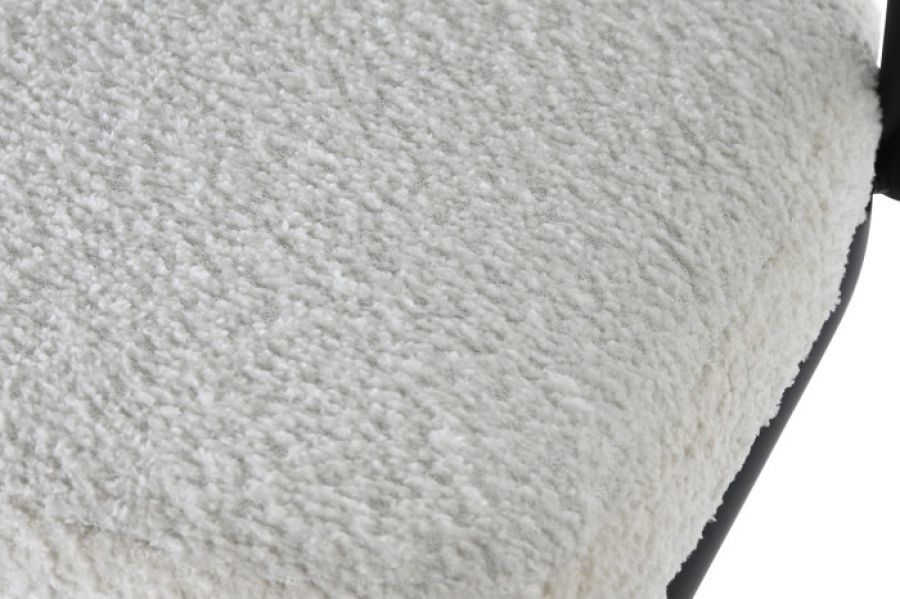 Krzesło barowe hoker Elegant boucle białe - Item International