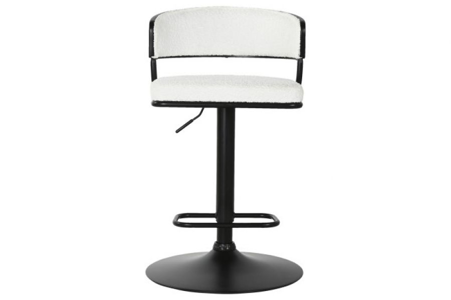 Krzesło barowe hoker Elegant boucle białe - Item International