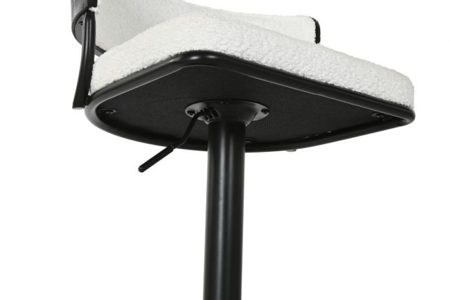 Krzesło barowe hoker Elegant boucle białe - Item International