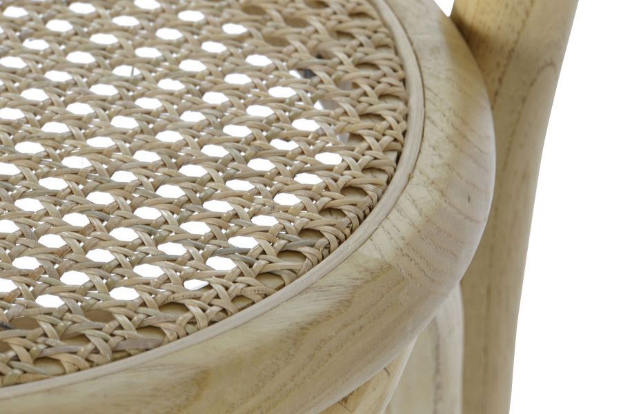 Krzesło barowe hoker rattanowe gięte Icon natural  - Item International