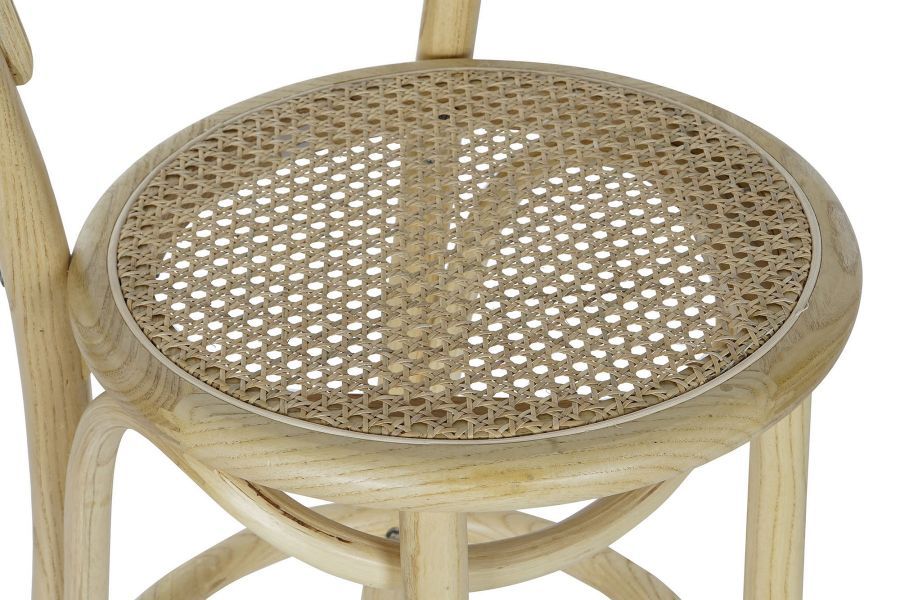 Krzesło barowe hoker rattanowe gięte Icon natural  - Item International