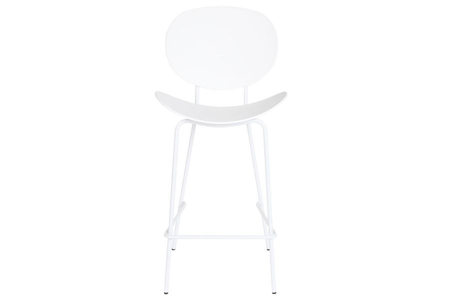 Krzesło barowe hoker retro Round biały - Item International