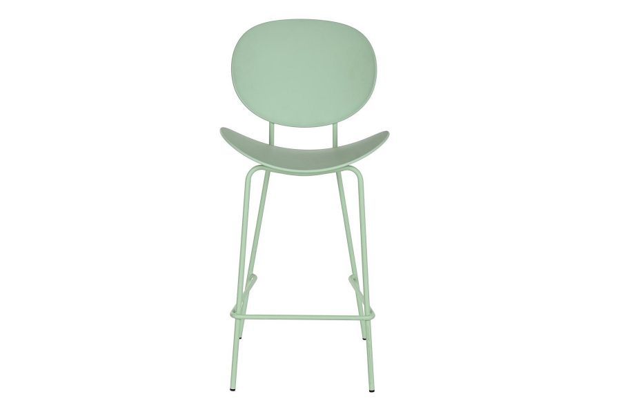 Krzesło barowe hoker retro Round zielony - Item International