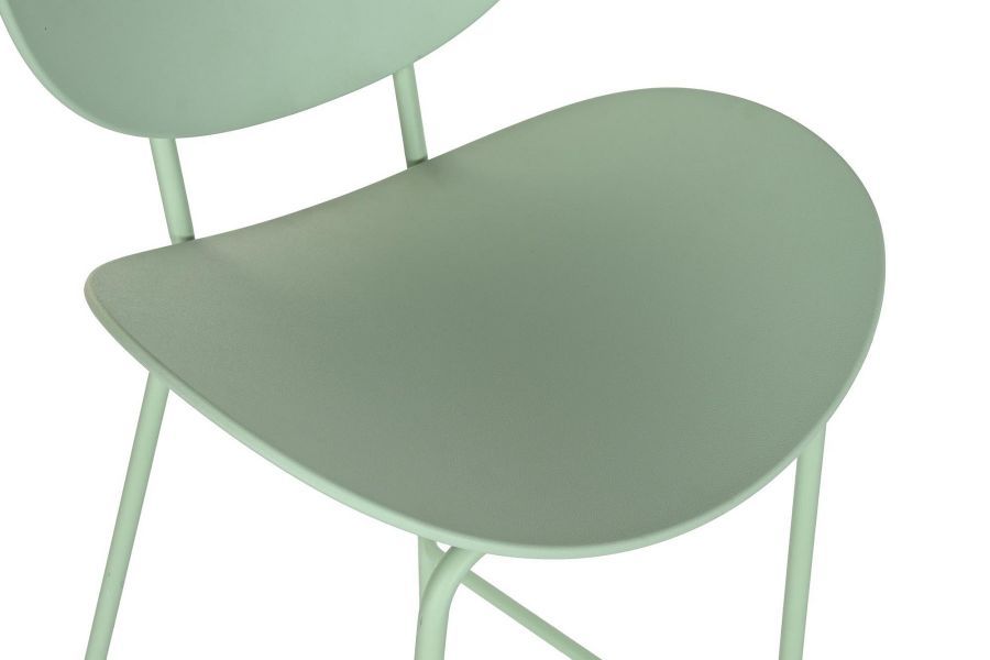 Krzesło barowe hoker retro Round zielony - Item International
