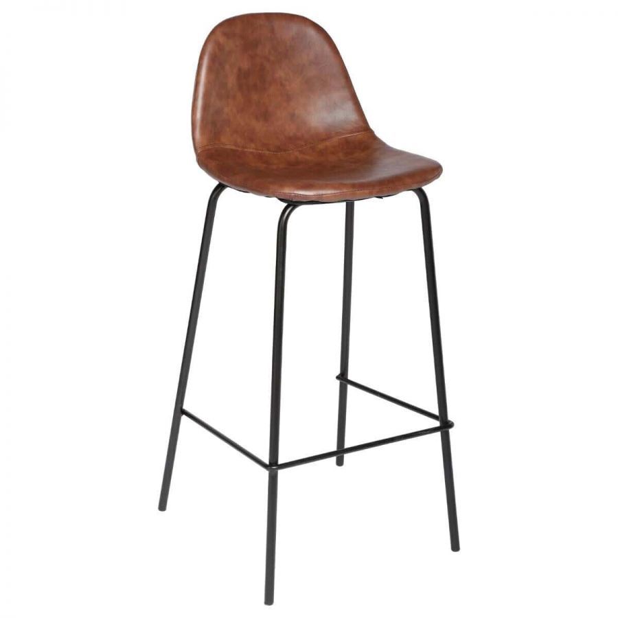 Krzesło barowe Hoker vinted brązowe - Atmosphera