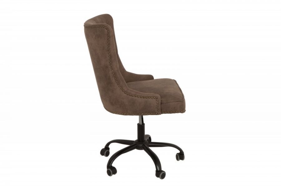Krzesło biurowe Fotel Victorian vintage brązowy - Invicta Interior