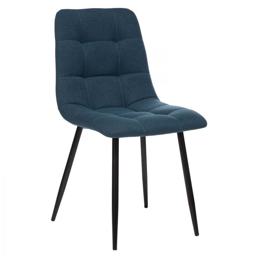 Krzesło Calm pikowane niebieskie  - Atmosphera