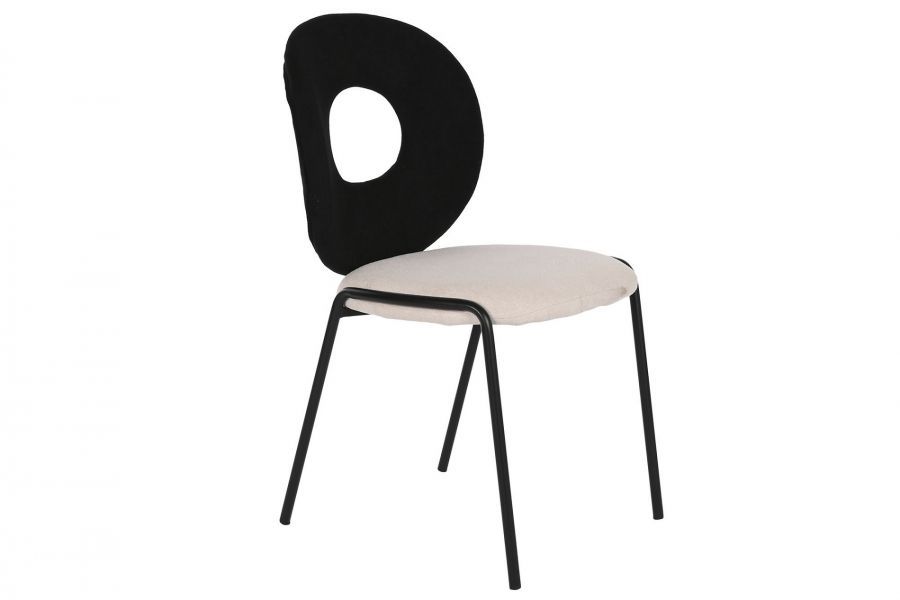 Krzesło Designer chair boucle czarne