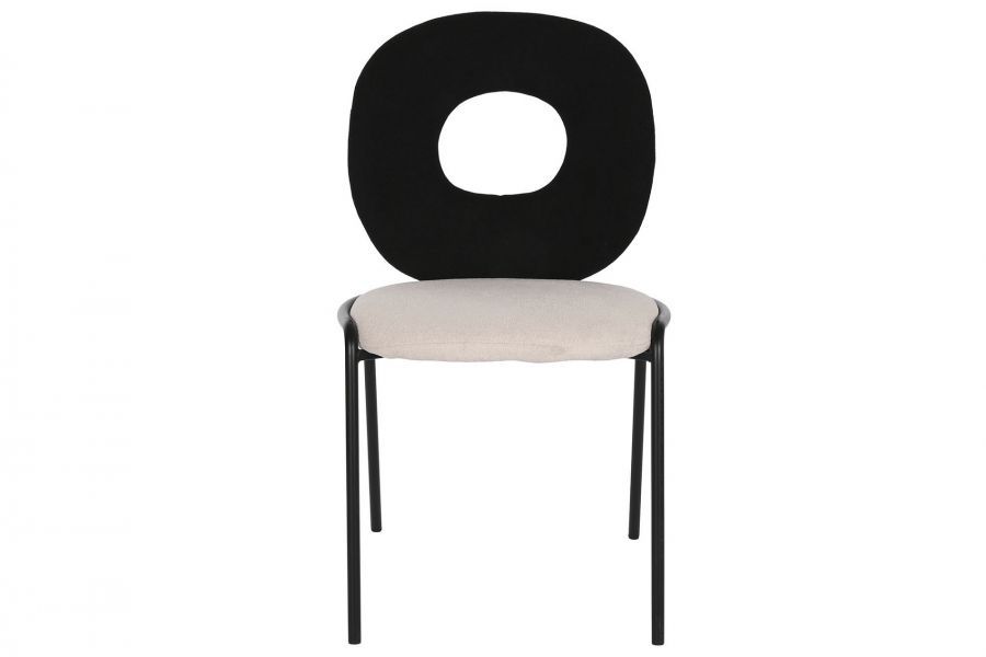 Krzesło Designer chair boucle czarne