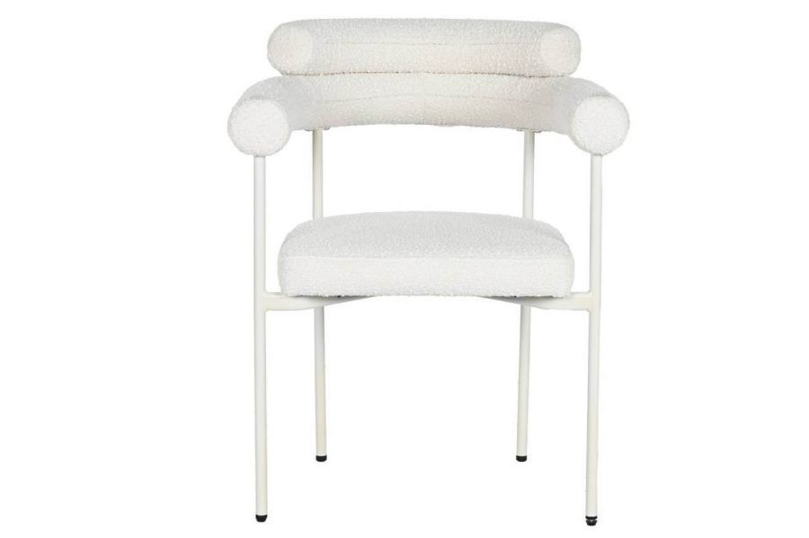 Krzesło Designer chair boucle round - Light & Living