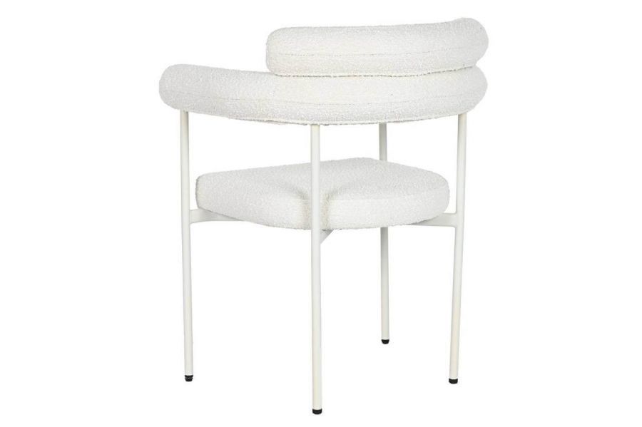 Krzesło Designer chair boucle round - Light & Living