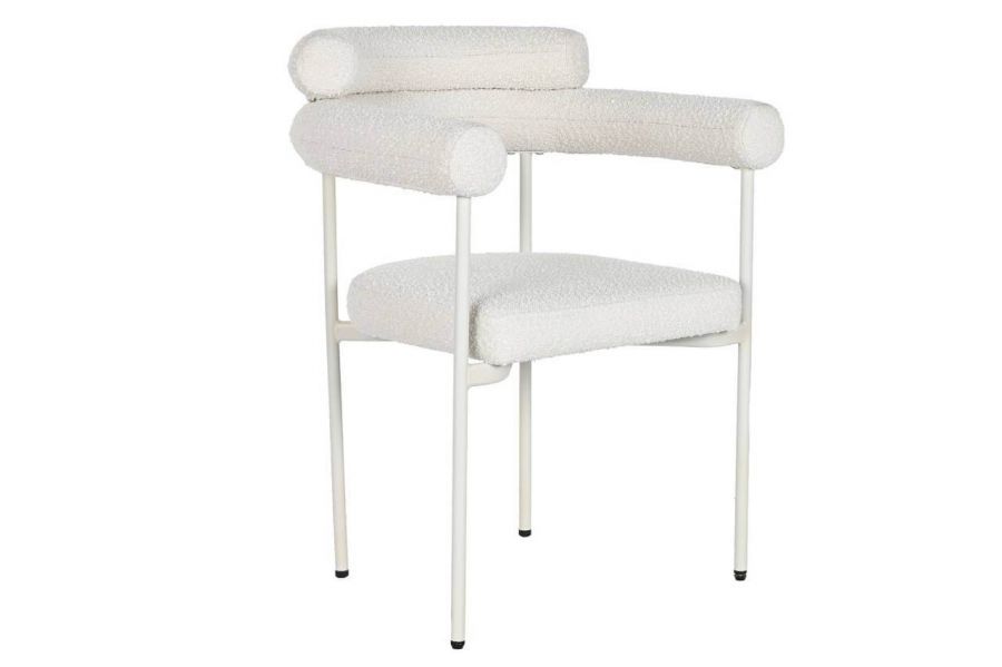 Krzesło Designer chair boucle round - Light & Living
