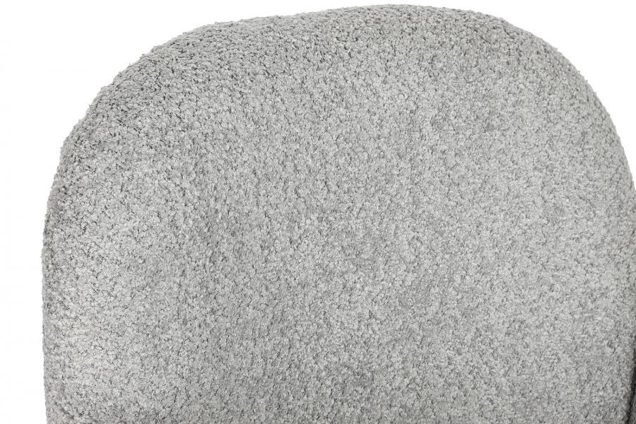 Krzesło Designer chair boucle z podłokietnikami grey