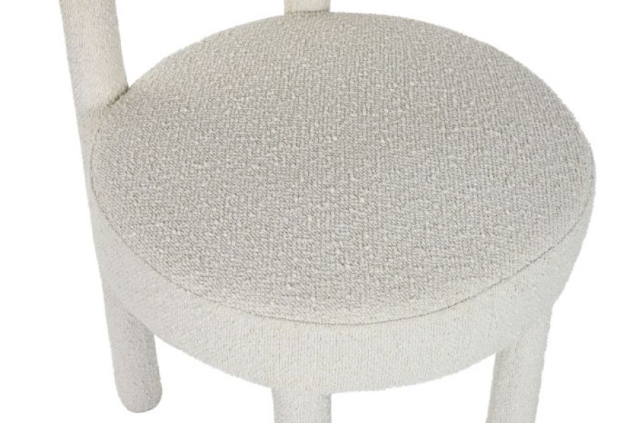 Krzesło designerskie Japandi boucle - Item International