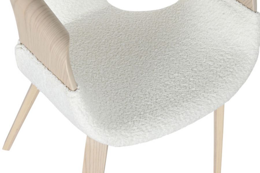 Krzesło drewniane Mello Lounge białe - Item International 11