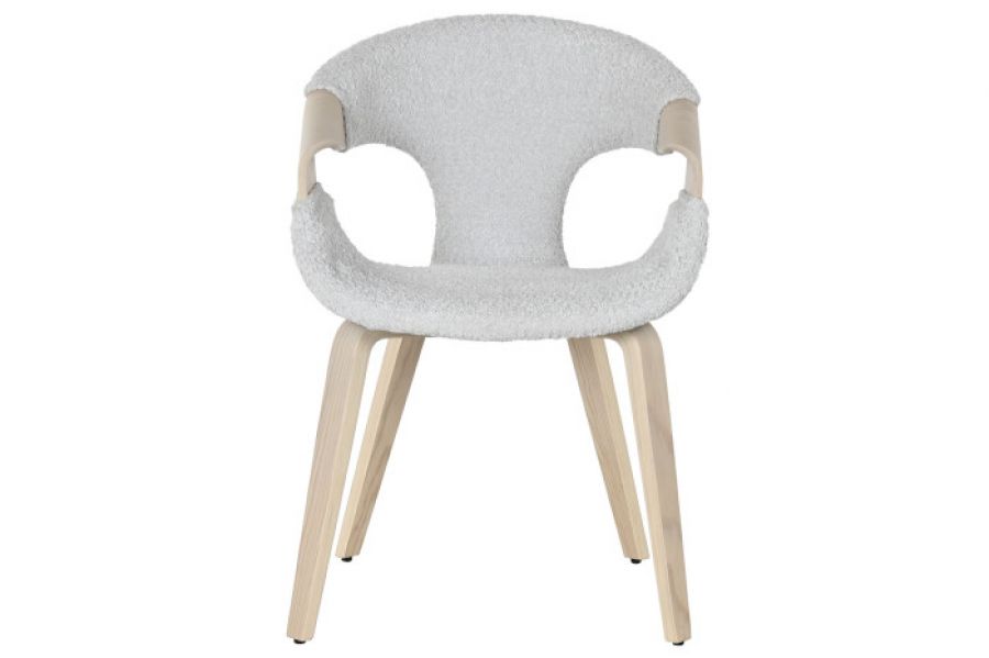 Krzesło drewniane Mello Lounge szare - Item International