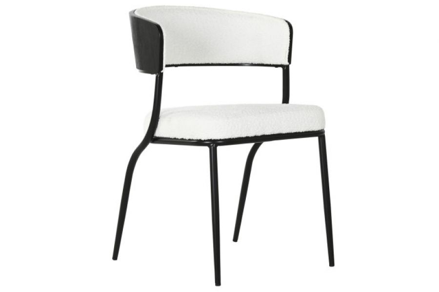 Krzesło Elegant boucle białe - Item International