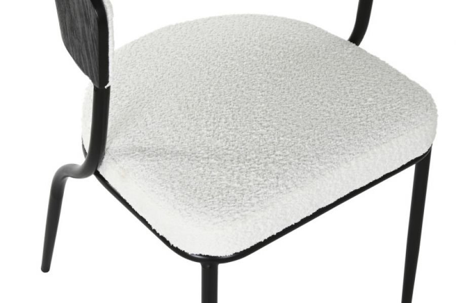 Krzesło Elegant boucle białe - Item International