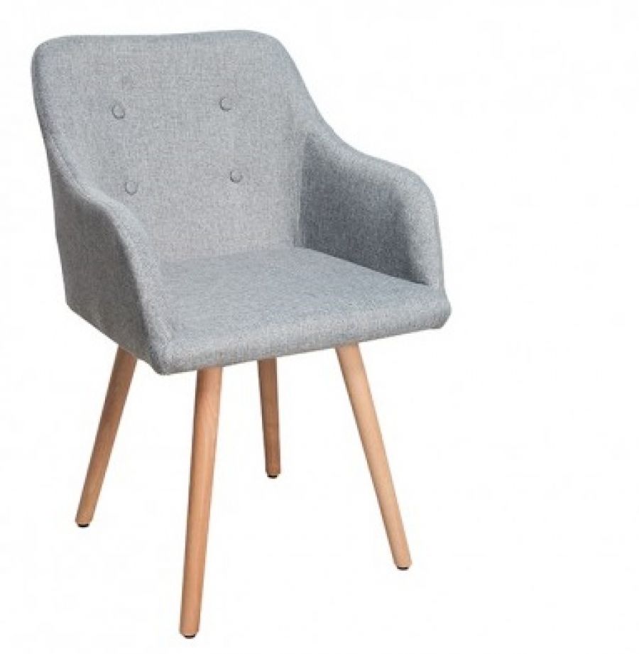 Krzesło Elegant Retro Look szare   - Invicta Interior