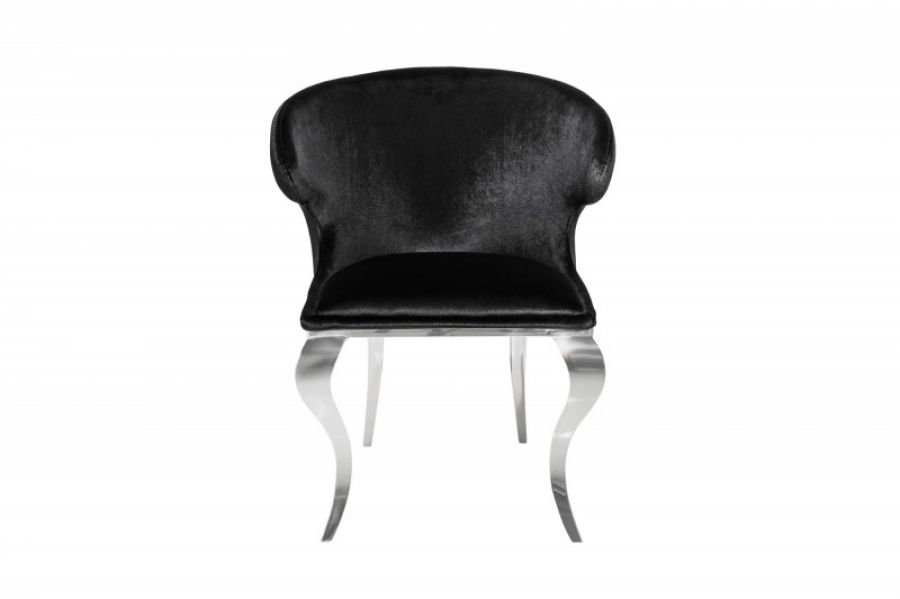 Krzesło Fotel Modern Barock II czarne  - Invicta Interior