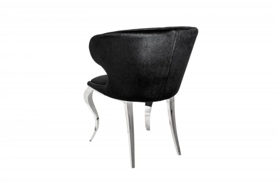 Krzesło Fotel Modern Barock II czarne  - Invicta Interior
