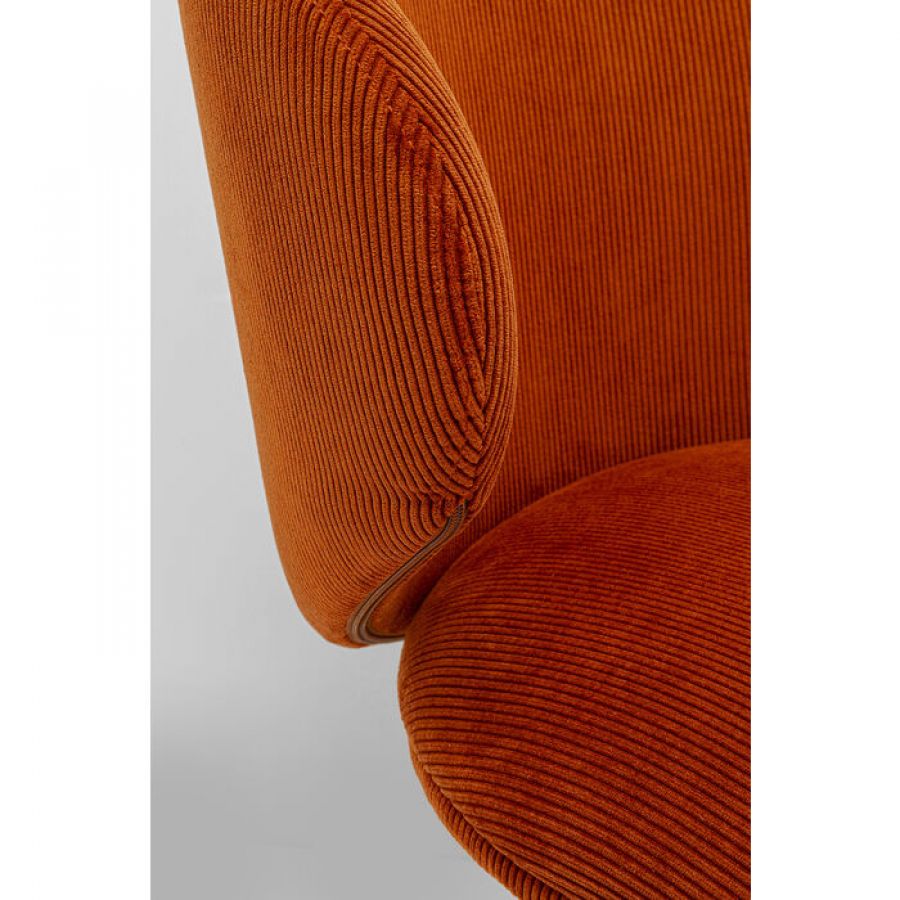 Krzesło fotel Ria pomarańczowe - Kare Design