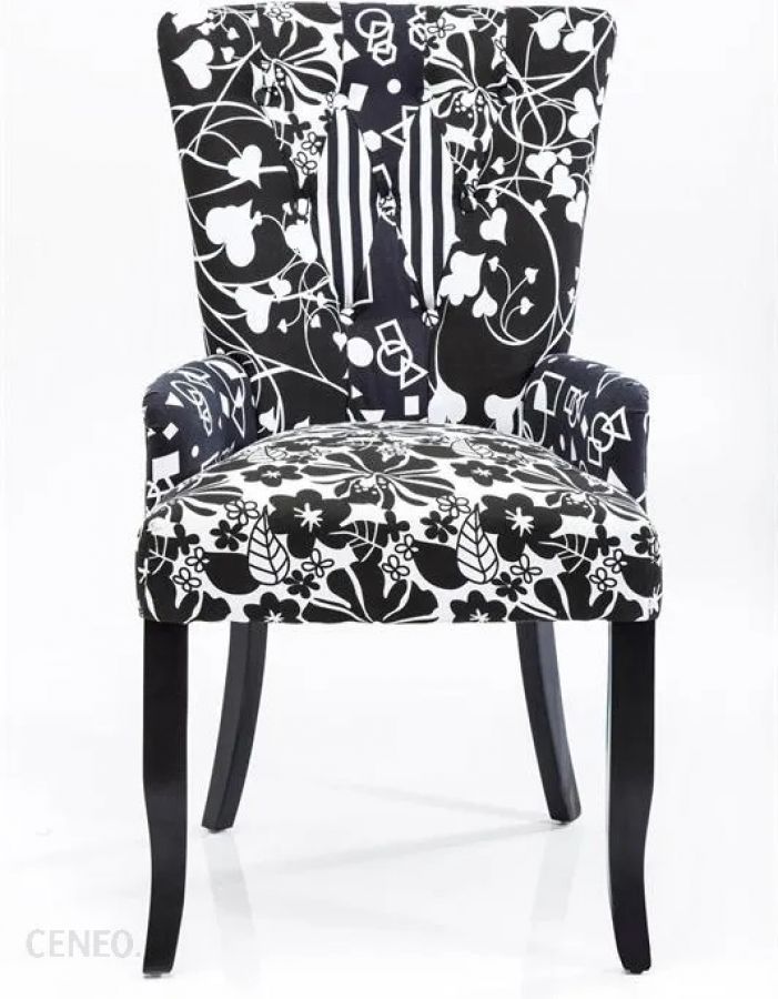 Krzesło Fotel Villa black & white - Kare Design